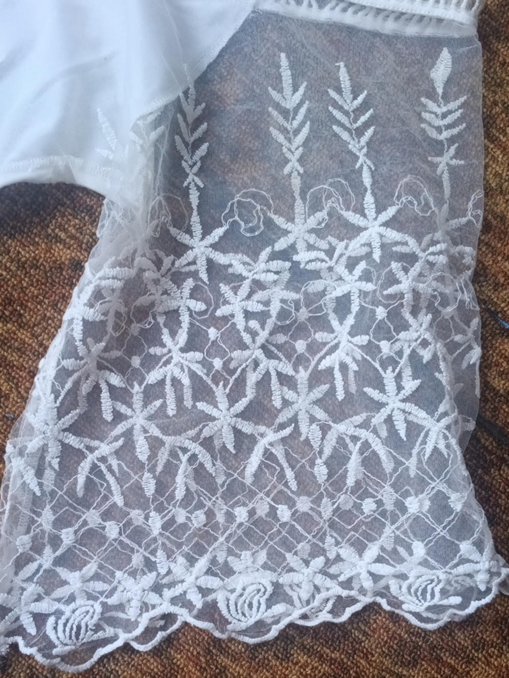 Now $5.  Boohoo Ivory Lace Mini Dress - Picture 7 of 7